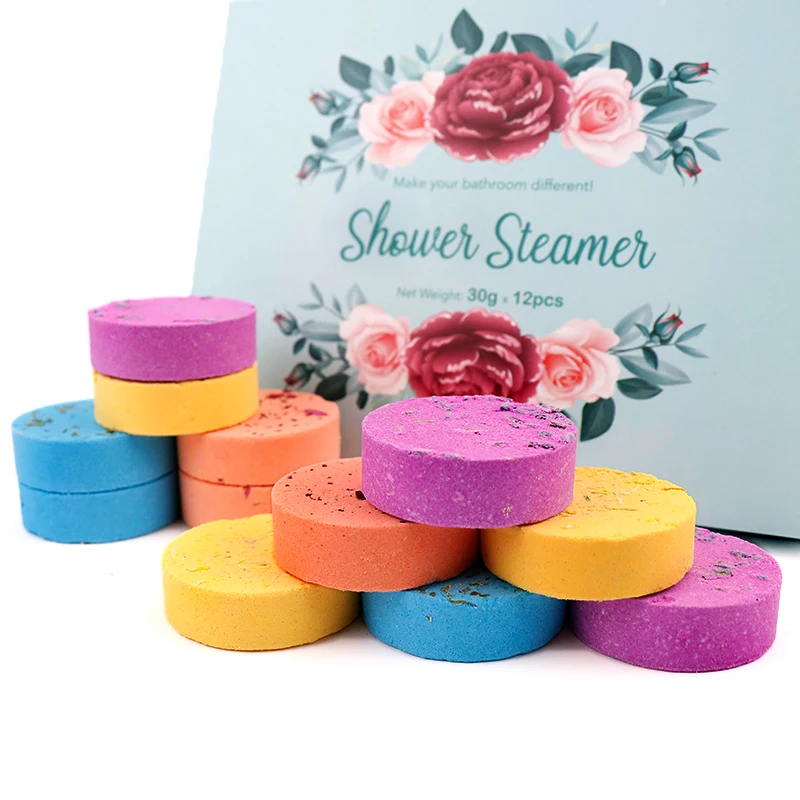 Aromatherapy Shower Tablets Long-lasting Fragrance Bathing Steamers Unique Natural Scents for A Relaxing Shower Experience