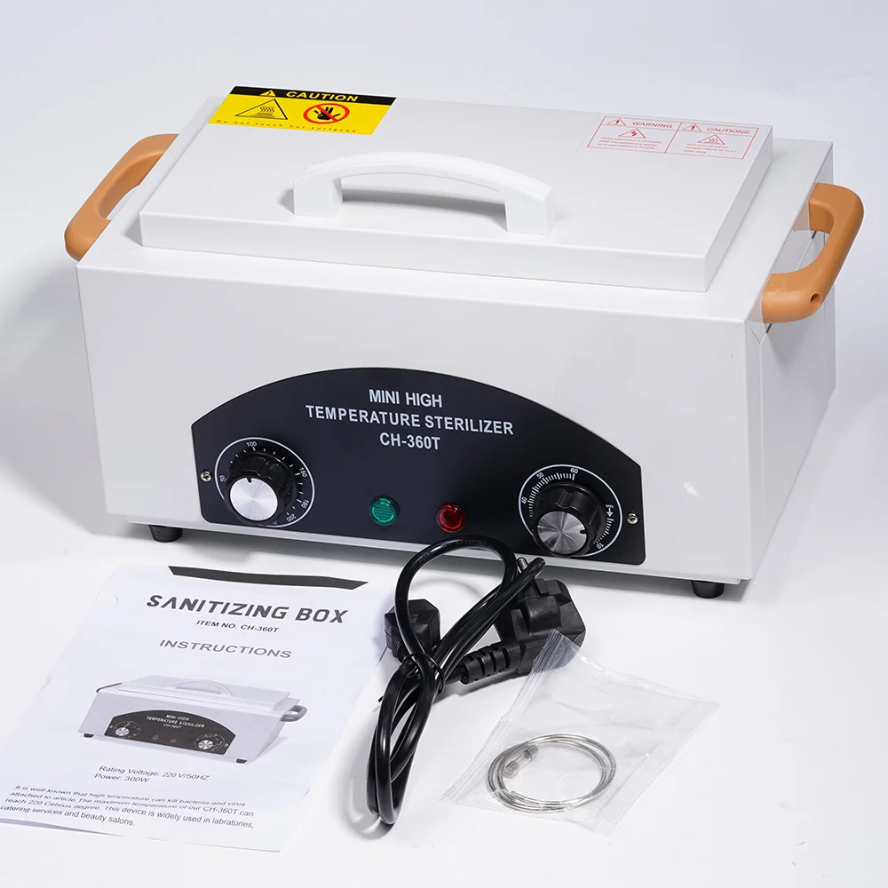 Dry Heat High Temperature Disinfection Cabinet Heat Sterilizer Box for Nail Drill Bit Manicure Pedicure SPA Salon Dental Tools
