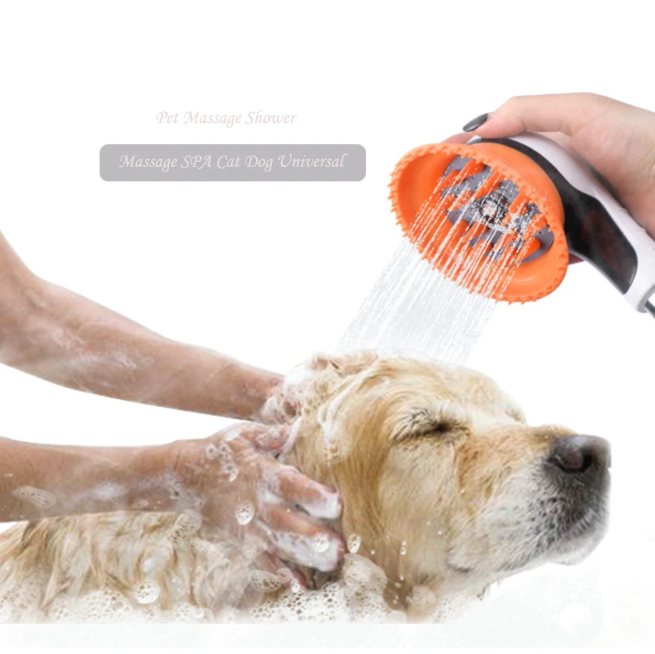 
Wholesale cleaning prevent hairball generation comb brush head pet bathing shower 