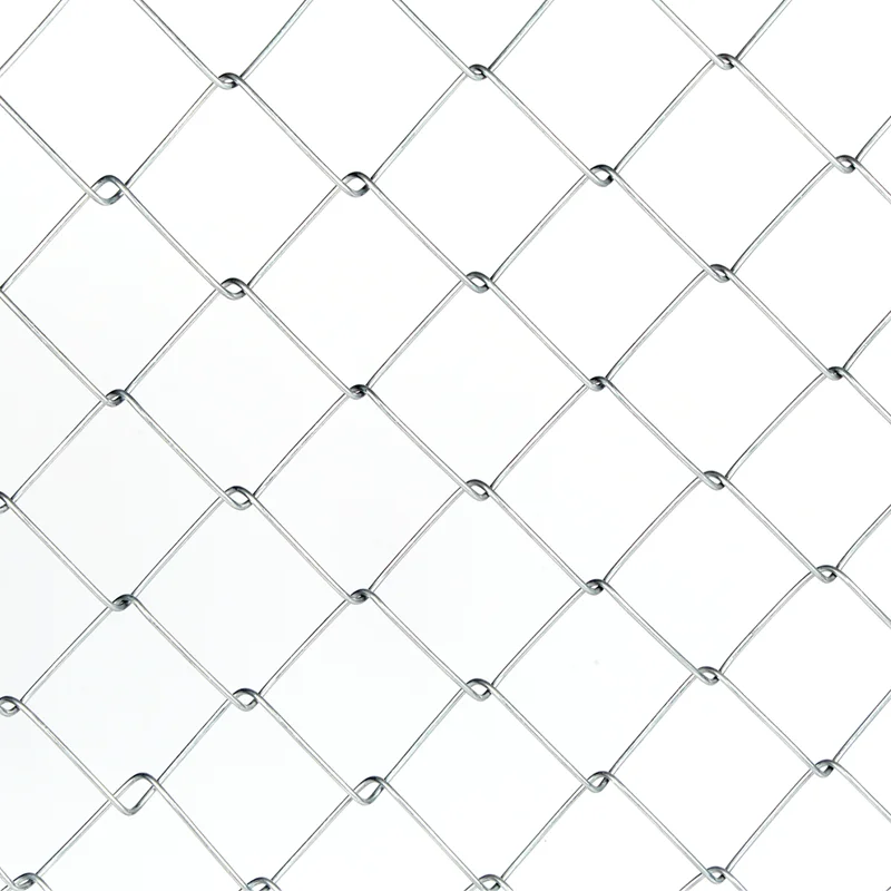 China supplier 60*60mm galvanized chain link iron wire mesh cyclone wire diamond shape mesh chainlink fence for sale