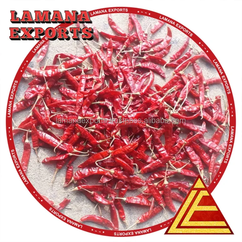 Super Dry Red Chilli S4 Sannam S334 with Stem Indian Chilli Deluxe Quality