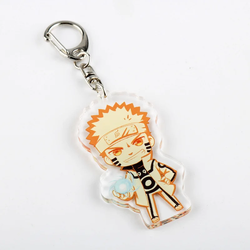 Promotional custom clear acrylic cute cartoon anime keychain
