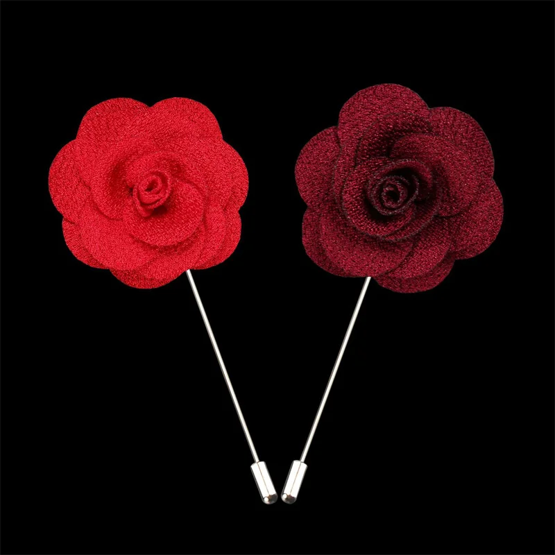 Grooms Suit Brooch Badge Pin Lapel Floral Rose Lapel Pin