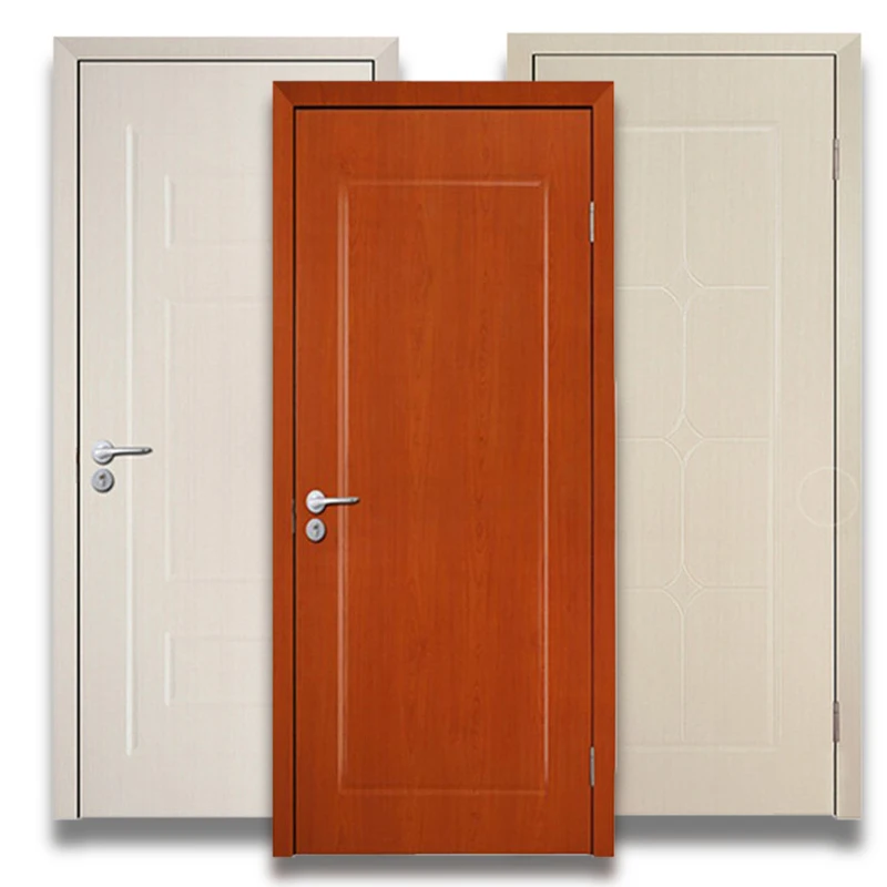 
Quality guarantee high-end Villa apartment entry door 100 solid wood door teak wood frame with veneer door 