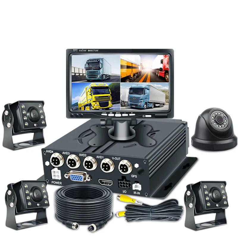 Lively Video GPS Location 8ch 4 Channel  Cctv Camera With Dvr Bus 4G WiFi Mini H 264 Mobile Card Bus Car DVR