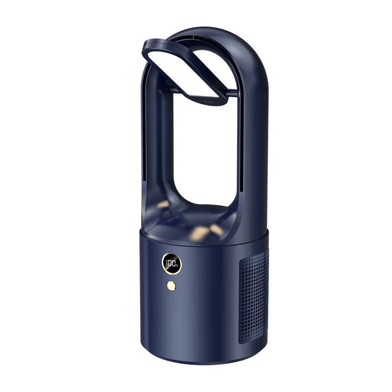 Low Noise air cooling Bladeless portable mini Fan with night light