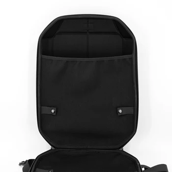 Factory Customized New Design EVA Foam Carbon Fiber PU Leather Molded Backpack Case with Shoulder Strap