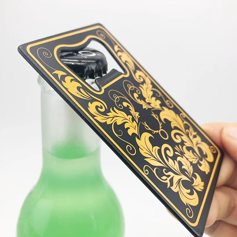 High Quality Rectangle Sublimation Blank Credit Card Bottle Opener