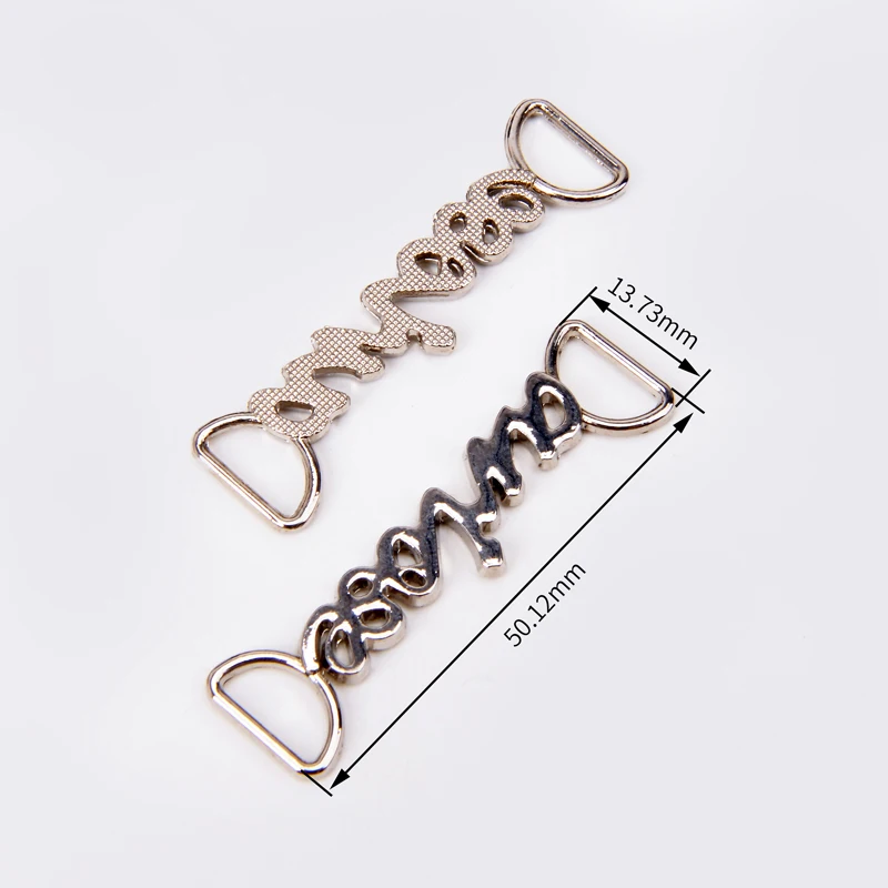 Wholesale Engraved Brand logo Metal Tag Custom Metal logo Labels for Clothing