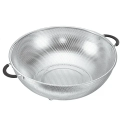 High Quality Round Shape Stainless Steel Hot-selling Fruits Punching Basket