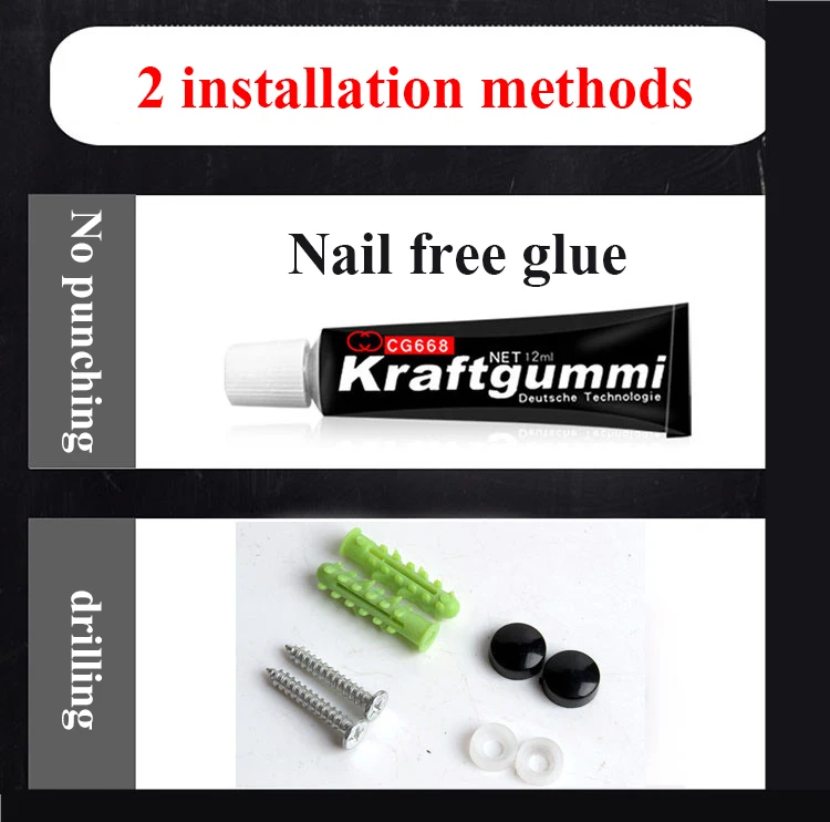 Stainless Steel Customized Black Wall Mounted Bedroom Hanging Clothes Coat Hooks