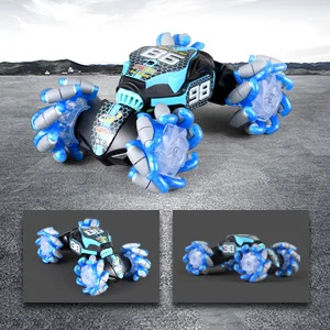 360 Degrees Double-Sides Radio Rotating Toy Small Cars Cyclones Bounce Double Sided Rc Stunt Car