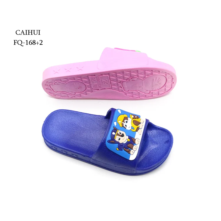 Китай, оптовая продажа, Детские Мягкие Шлепанцы из ПВХ для мальчиков, легкие шлепанцы из мультфильма, резиновые сандалии для помещений