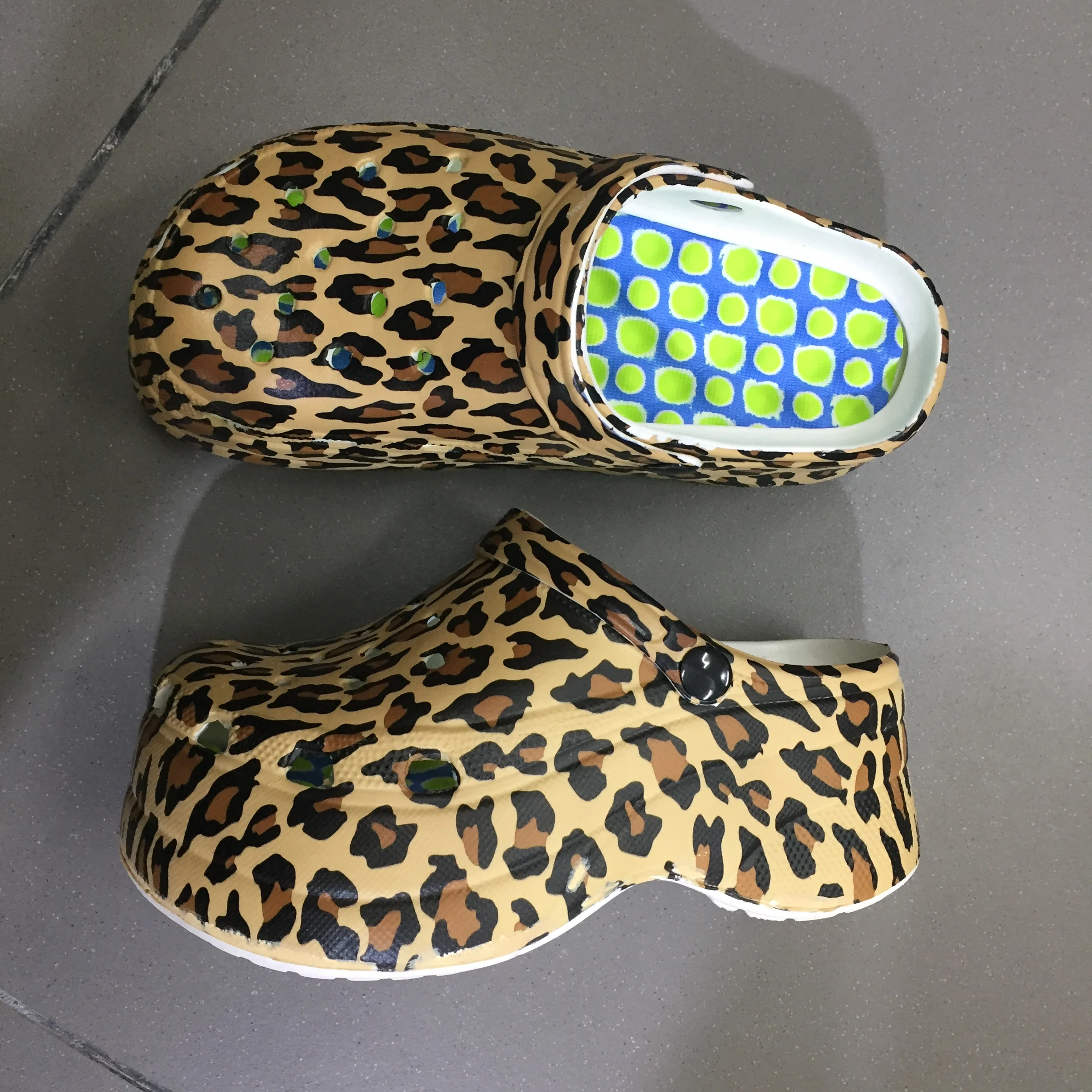 EVA Clogs Wholesale Tie Dye Classic Thick Sole Black Platform Clog Customize Manufacture Factory OEM Sandals Luxury Shoes