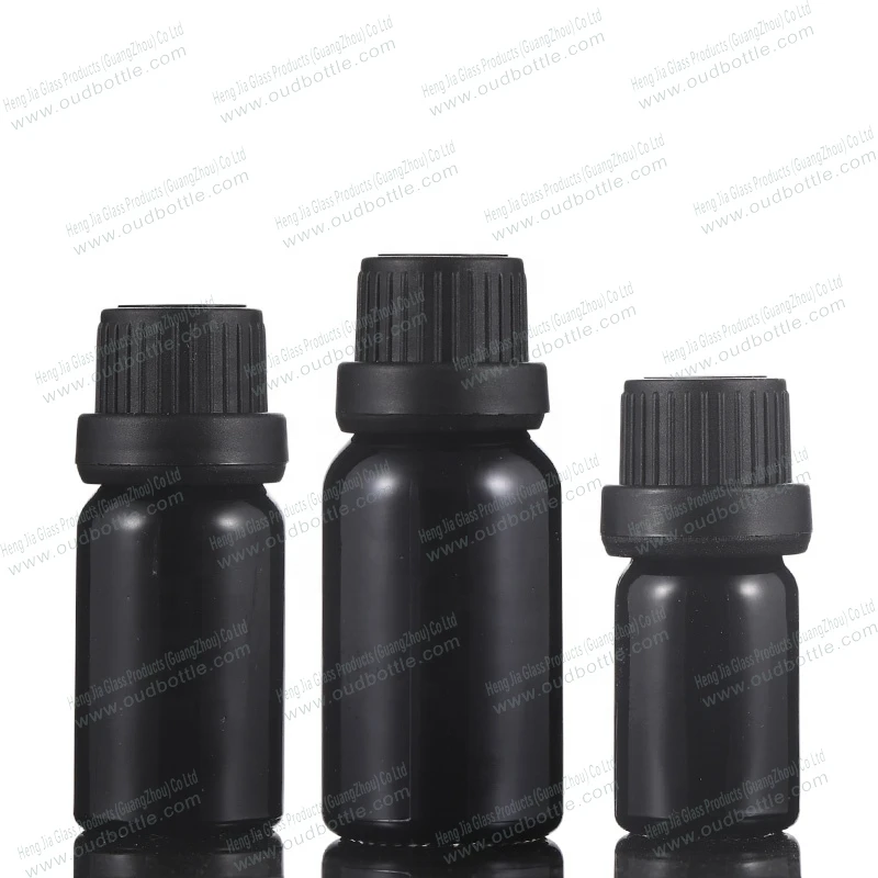 10ml Black Glass Essential Oil bottles Dropper Dispensing Bottles
