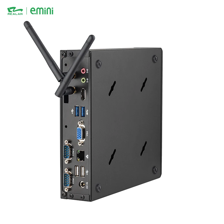 J1900 e.Mini intel celeron win10 linux mini computer thin fanless pc