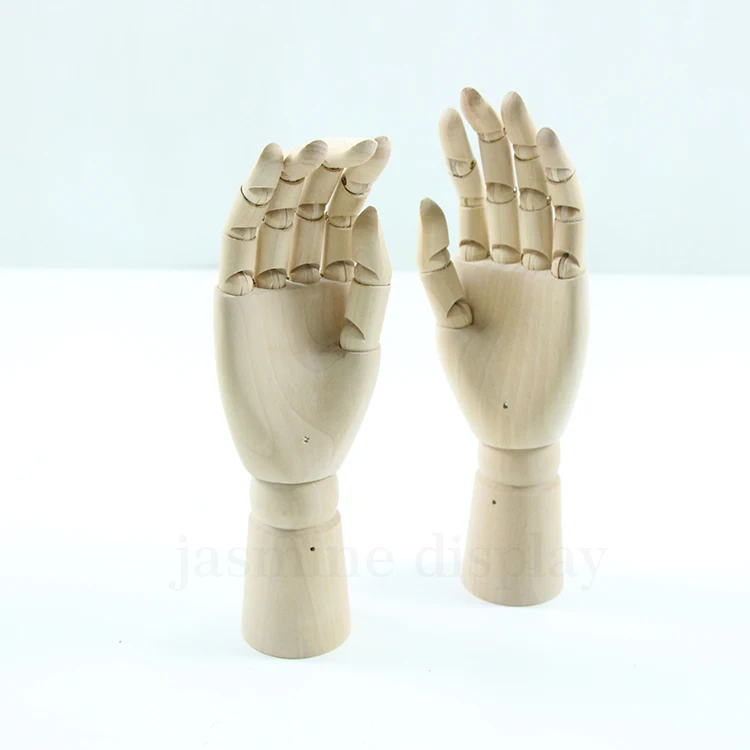 Glove Display Model 12 inch Mannequins Activity Joint Manikins Wood Hands