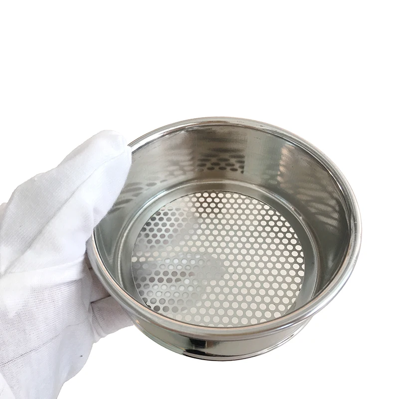 200/300/400mm SS304 Woven Wire Mesh Sieves Laboratory Powder Particle Screen