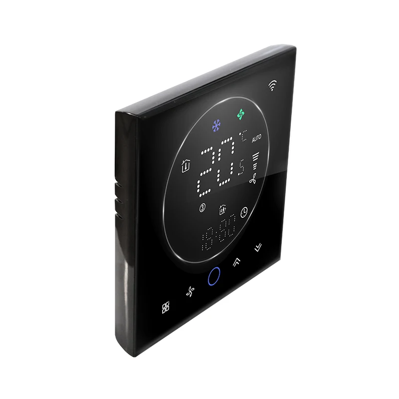 Smart Home BAC-008 AC air conditioner control panel Tuya modbus / RS485 HVAC Systems Fan coil unit thermostat