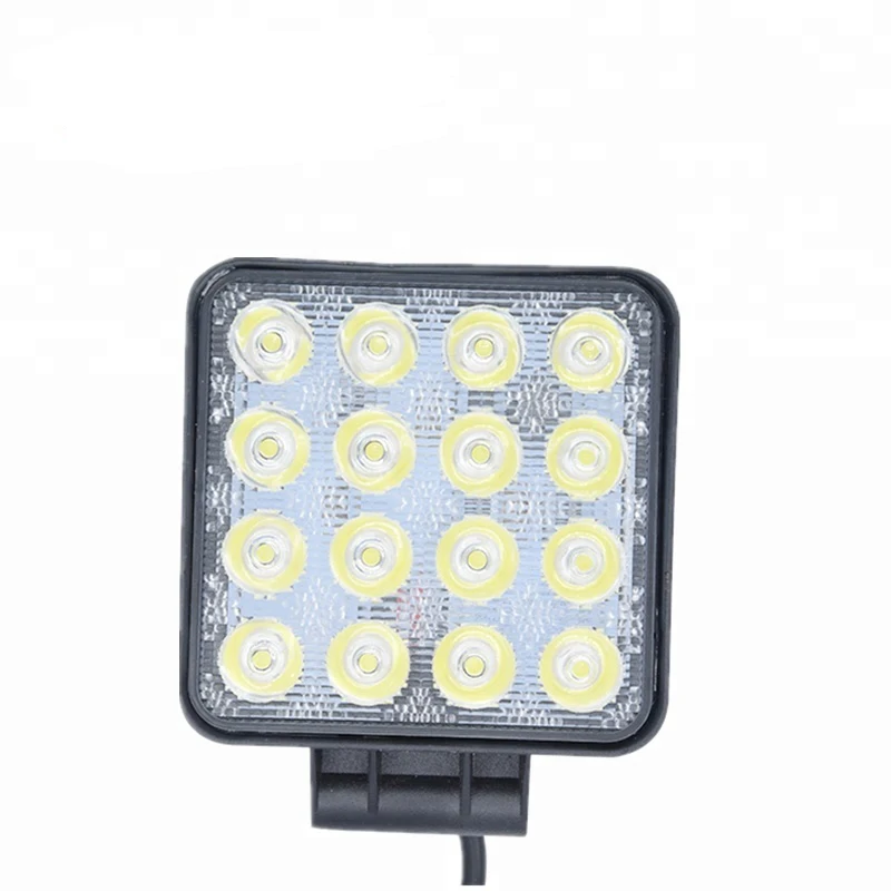 LED Work Light Bar Drive Lamp Spot Indicators Motorcycle Driving Offroad Boat Car 16*3W 48 W 16leds work light