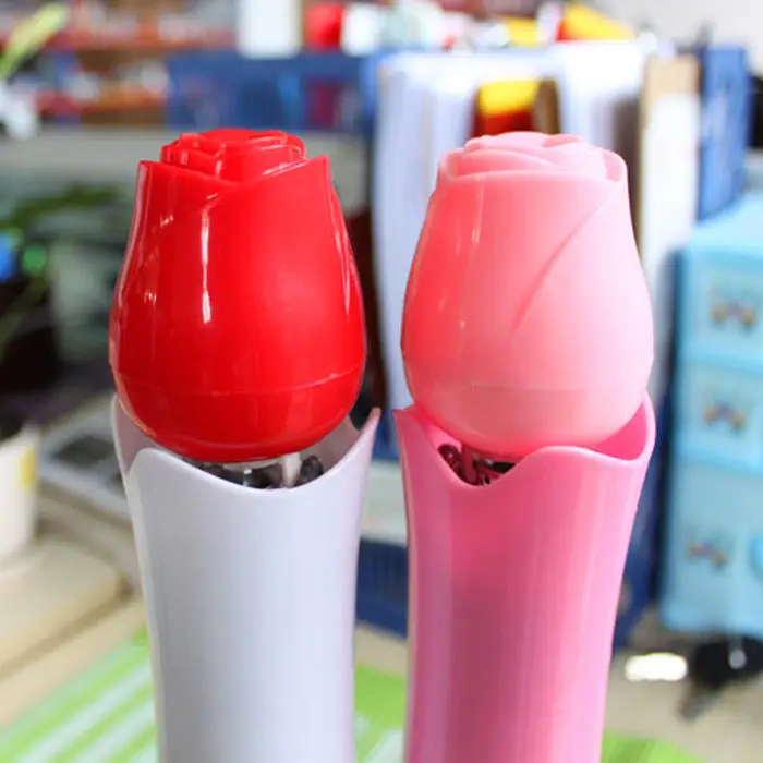 LS New different designs plastic flower rose bottle umbrella