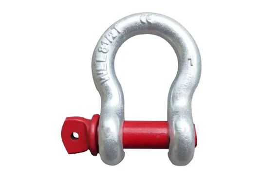 0.5T - 85T 1/4 - 2 Galvanized Heavy Duty Screw Type Forged Steel Lifting Bow Anchor Shackles