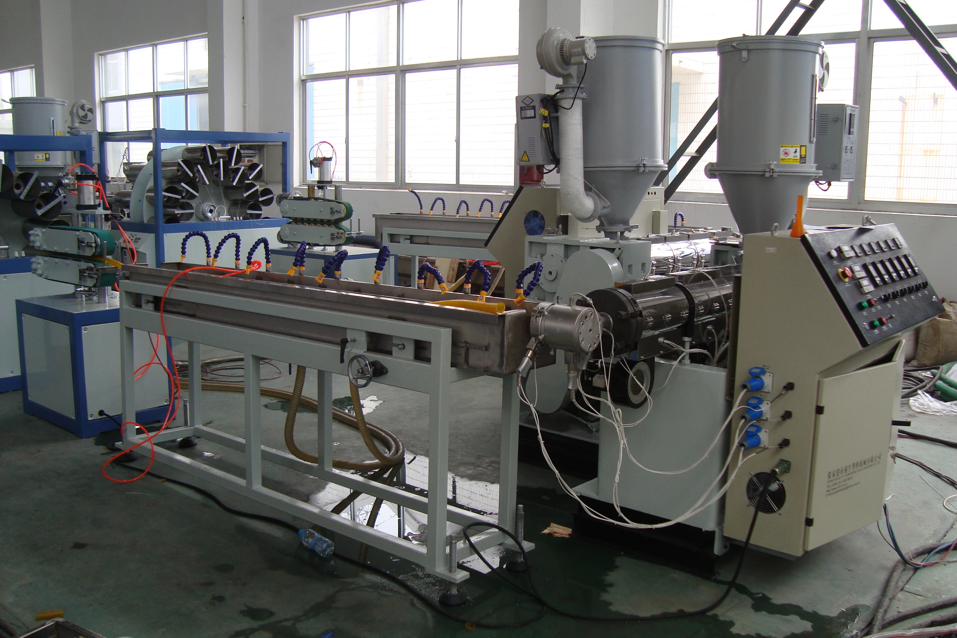 PVC Garden Fire Hose Manufacturing Machine for Sale/ Customized Extrusion Line for Making PVC Reinforced Gas Hoses