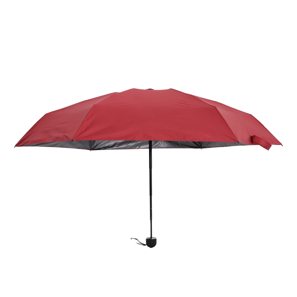 Зонт от солнца SPF 50 +, ручной компактный портативный мини-зонт с 3 складками