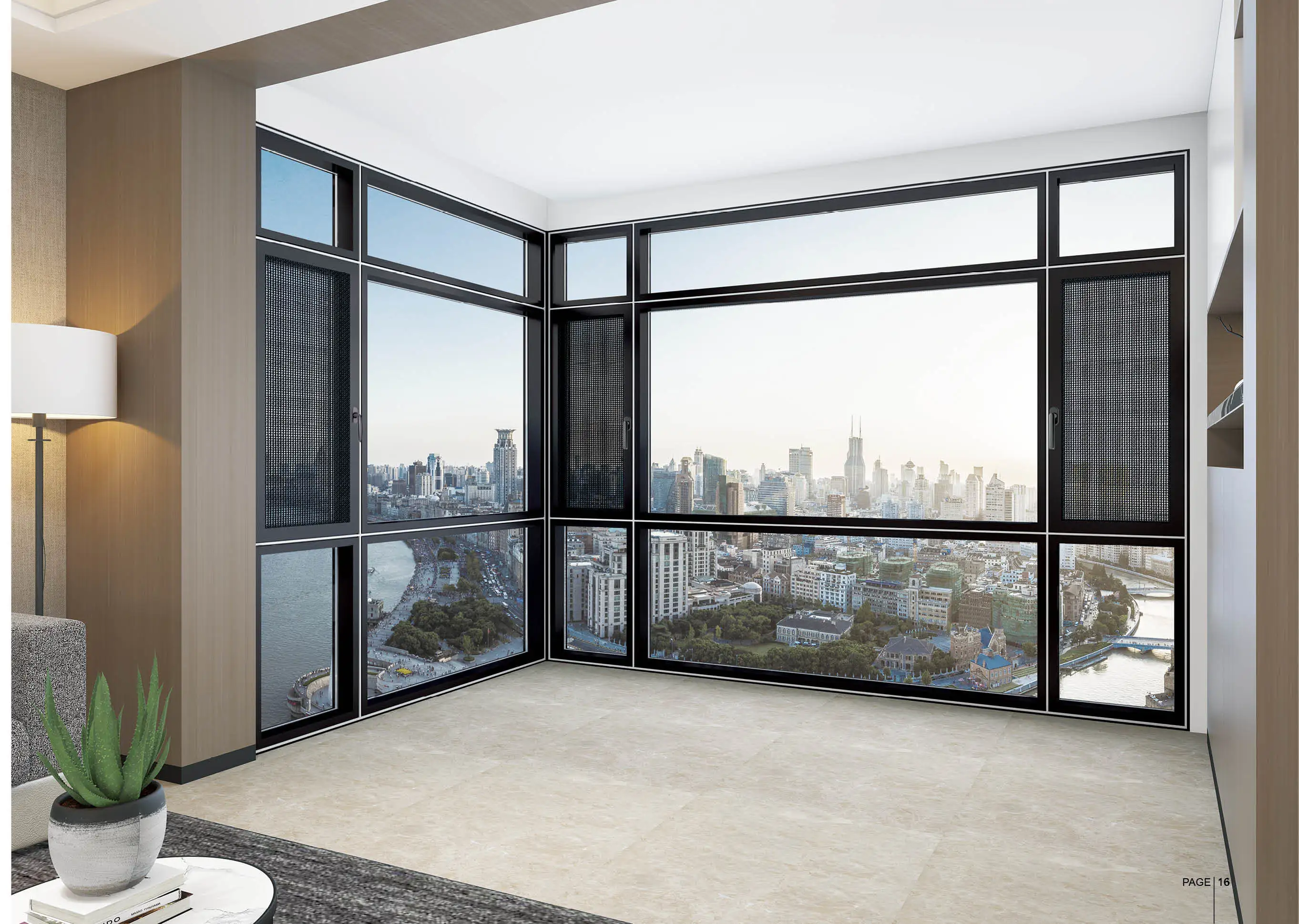 Stylish and Practical Aluminium Swing Casement Windows