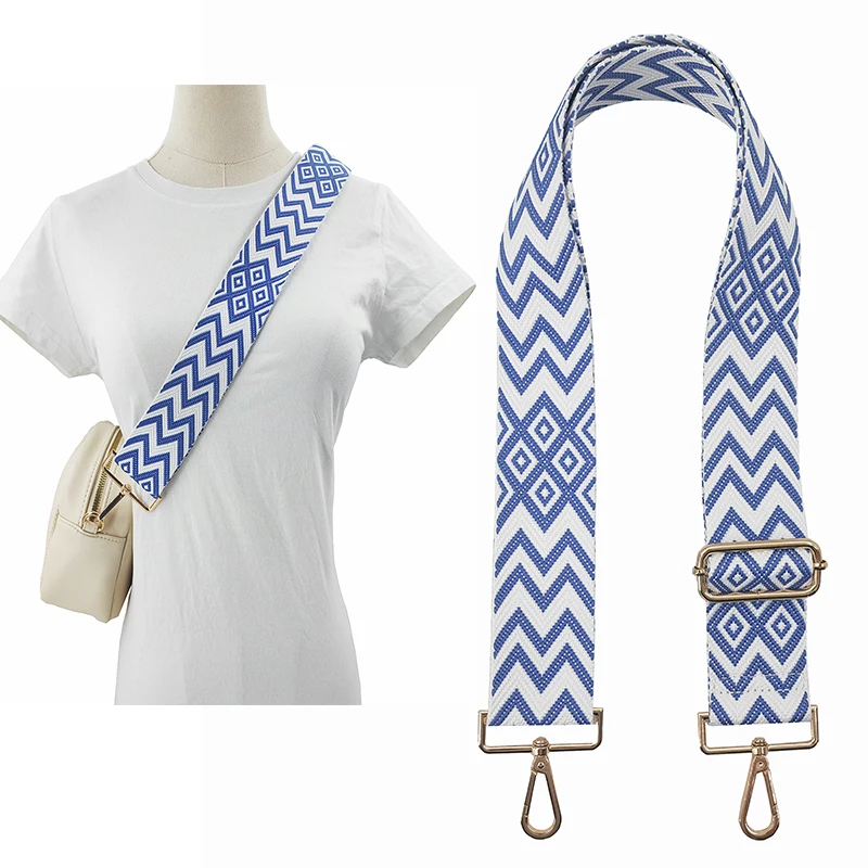 Nylon Cotton Handbag 5 cm Wide Colored Strap For Cross Body Messenger Adjustable Shoulder Strap Bag Accessories Belt Bag Straps