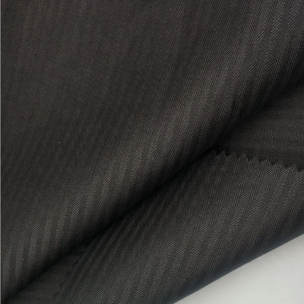 Cheap and useful 100% polyester herringbone pocket fabric textile 144/145cm