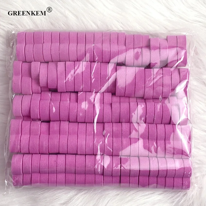 2023 Pink Love Heart Shape Nail Buffers Manicure Tool Double Sided Sandpaper Sponge Mini Custom Logo Nail File
