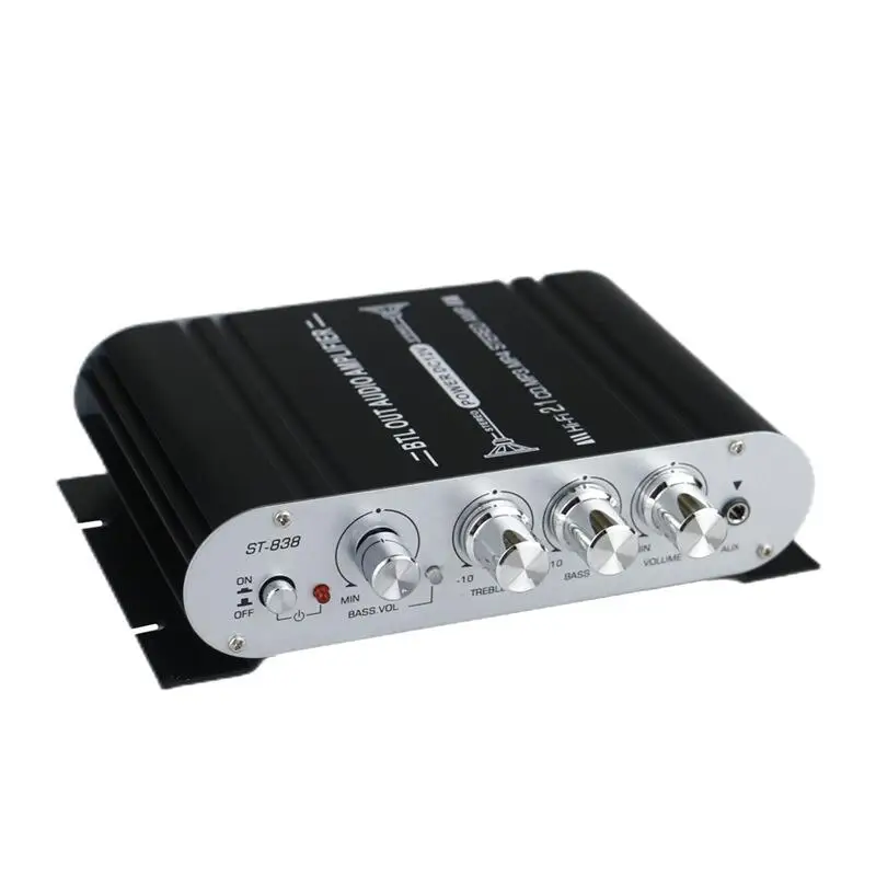 Digital Hi-Fi Power Car Amplifiers 2.1CH Subwoofer Stereo Audio Player Motorcycle Home Car Power Auio Amplifier