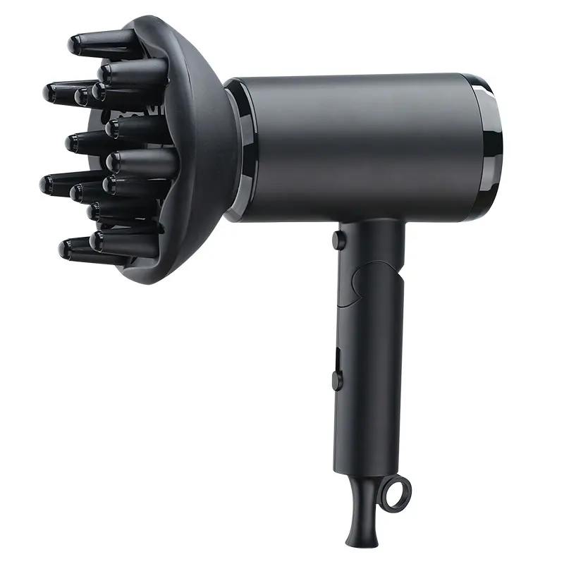 Intelligent hot and cold adjustable function with styling nozzle for hair dryer Silent Hair Dryer