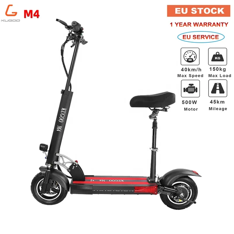 Лидер продаж, Электрический скутер для взрослых KUGOO KIRIN M4, Электрический скутер для взрослых с сиденьем