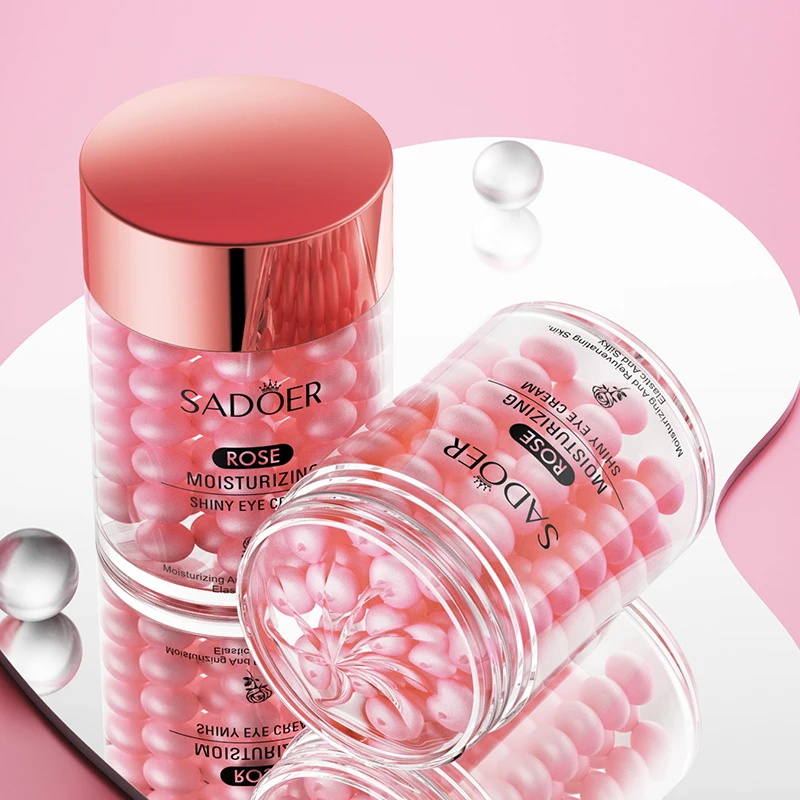 SADOER Anti Wrinkle Under Eyes Ageless Eye Bags Remove Dark Circles Puffiness pink Gold Eye Cream