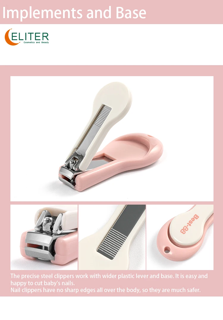 Eliter Hot Sell In Stock Cute Safe Use Baby Nail Grinder Babi Nail Clipper Set Babi Pedicure Newborn Grooming Kit