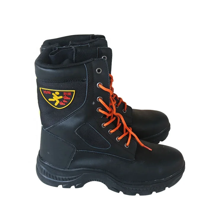 Black Leather working waterproof boots on sale