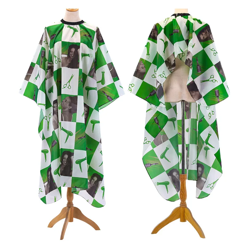 W-S661A Waterproof Antistatic Hairdressing Apron Hair Cutting Cloth Salon Barber Gown Cape for Adults