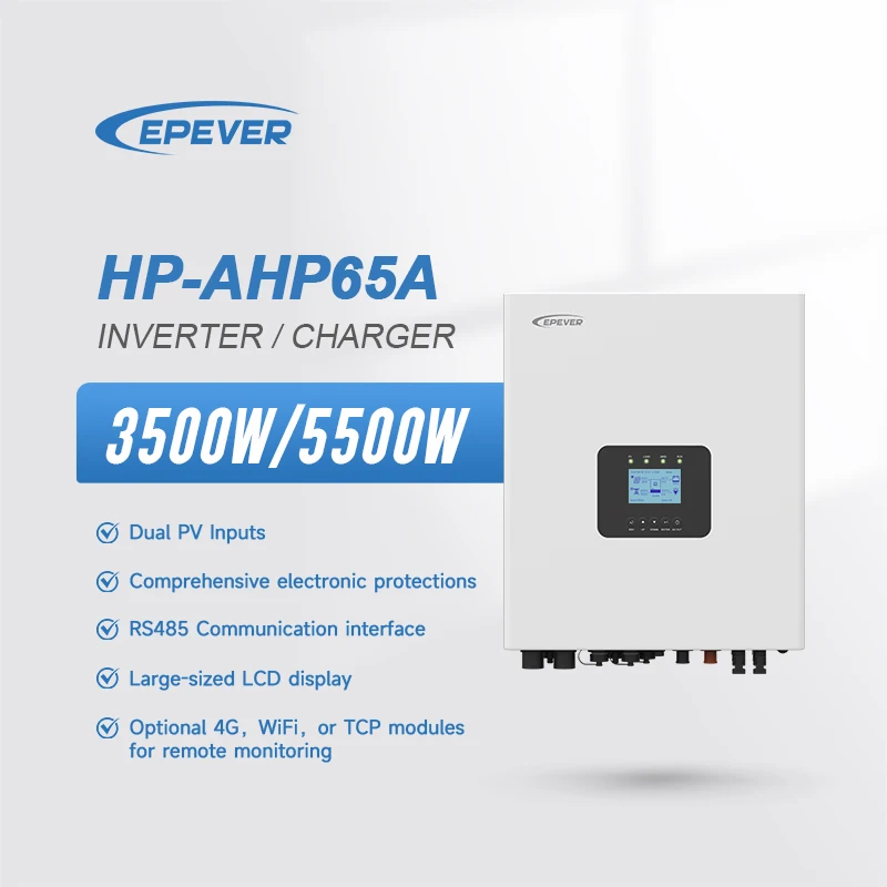 Epever inverter manufacturing ip65 solar panel battery inverter 5.5 kw 5kw 5kva 48v hybrid all in one inverter