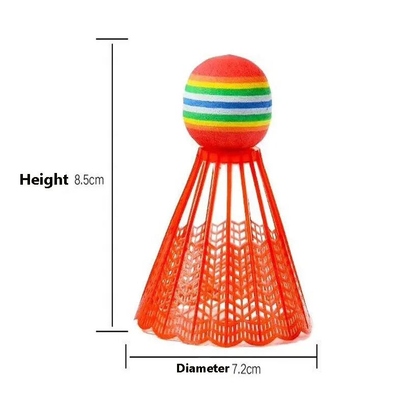 Lightweight high quality Elastic foam head customized Outdoor Sports shuttlecock