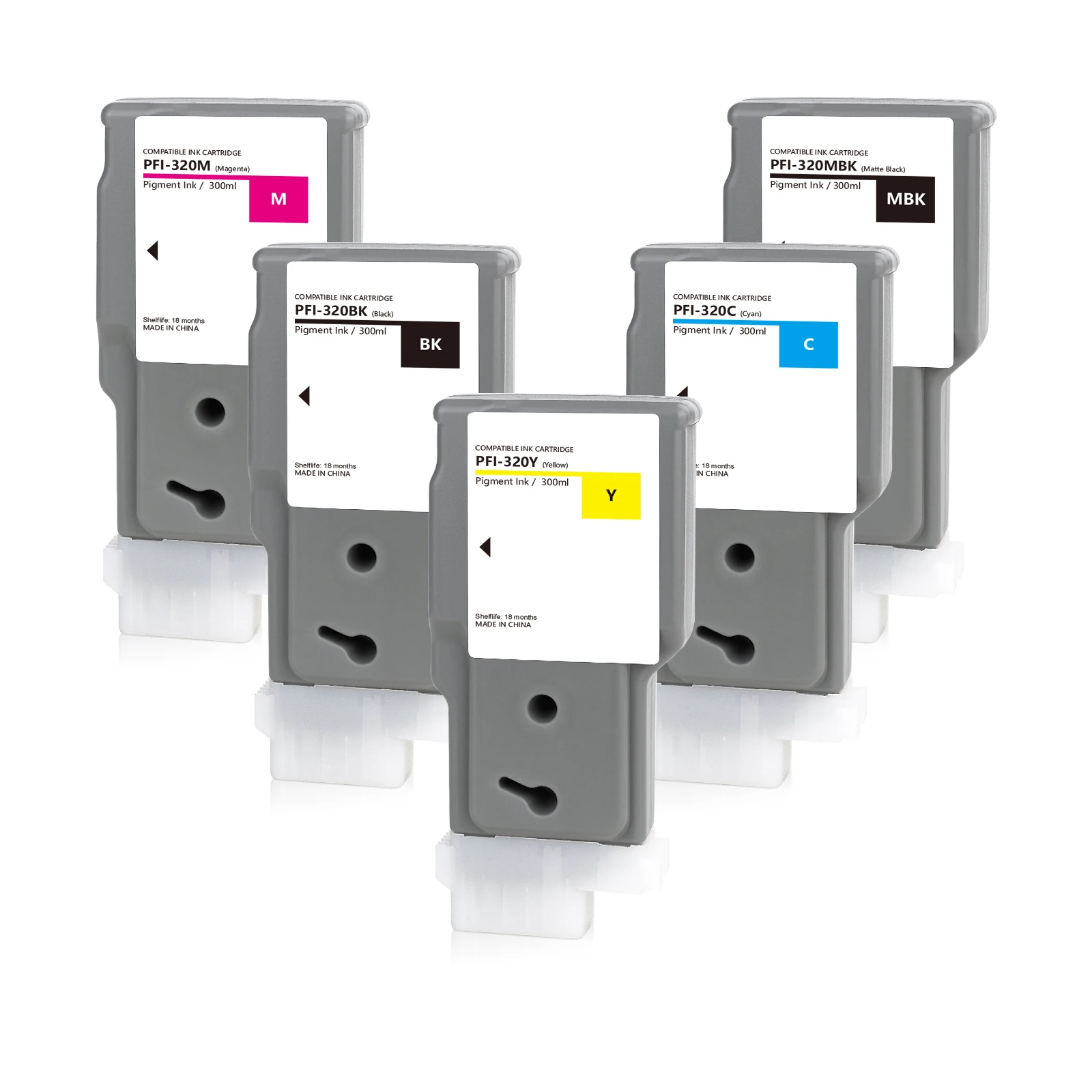 PFI-320 300ml Compatible Pigment Ink For Canon TM-5200,TM-5205,TM-5300,TM-5305 Printer