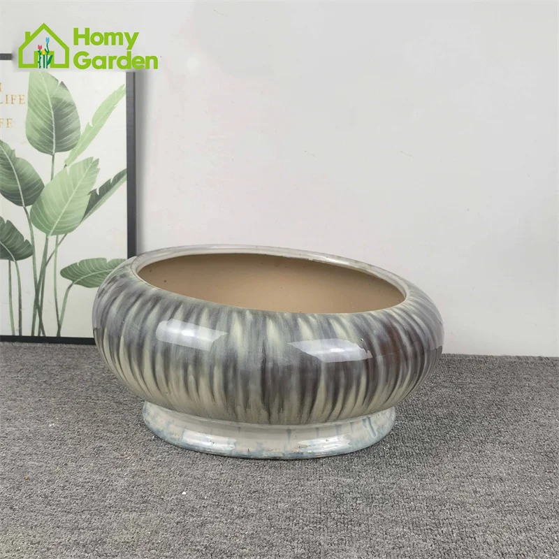 Chinese Unique textured Ceramic pot,art home table decor bubble glaze ceramic jarron rustic antique style retro clay vase