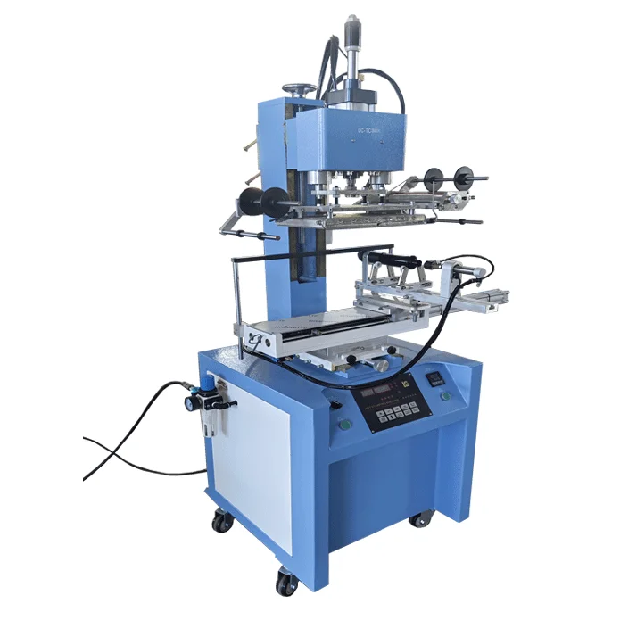 LC High-Pressure Automatic Heat Press Gilding Machine Digital Cosmetic Jar Leather Glass Plastic Hot Foil Stamping Core Motor