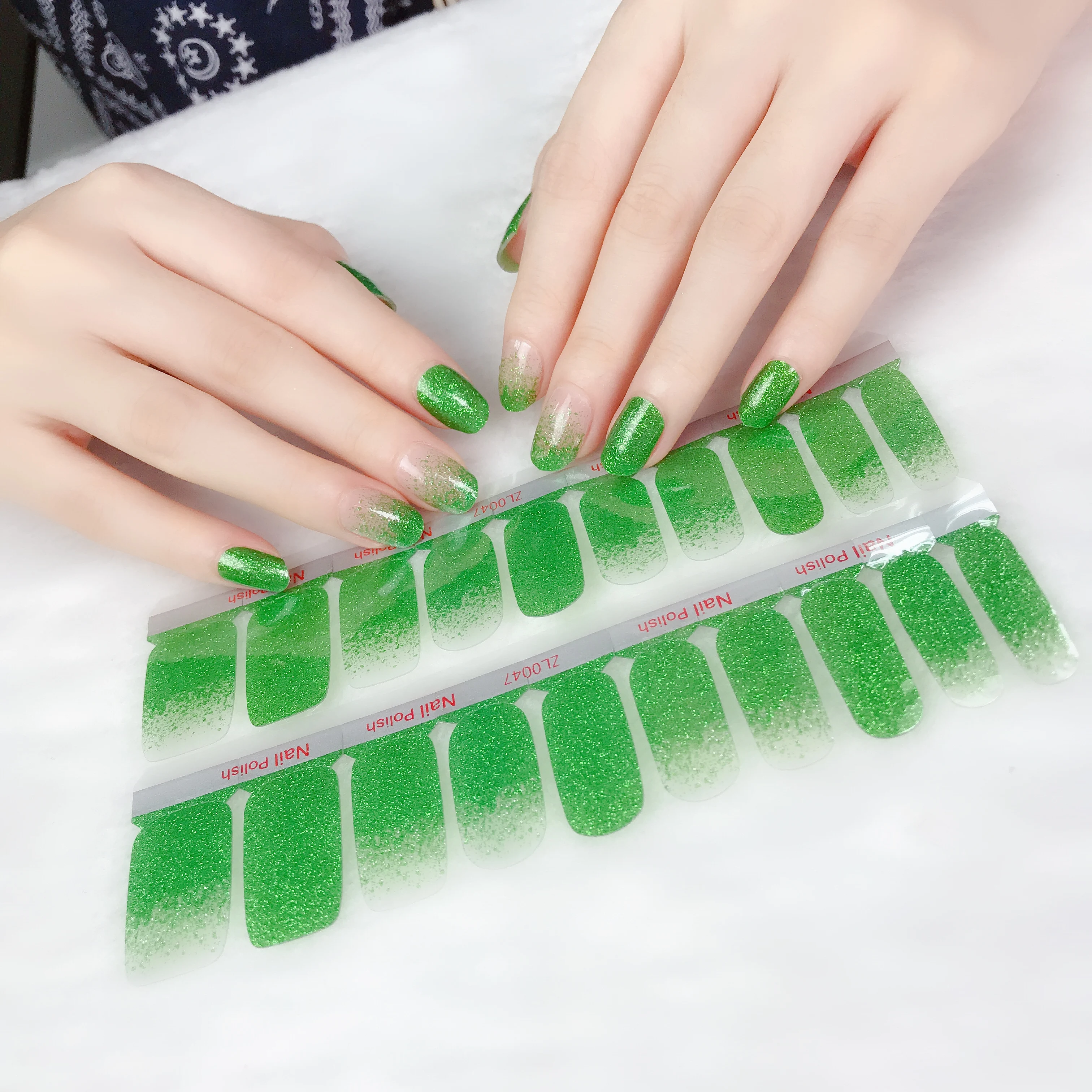 Beauty Sticker New Trending Glitter Nail Stickers Factory Wholesale Price New fashion Design Sticker Wrap 2022