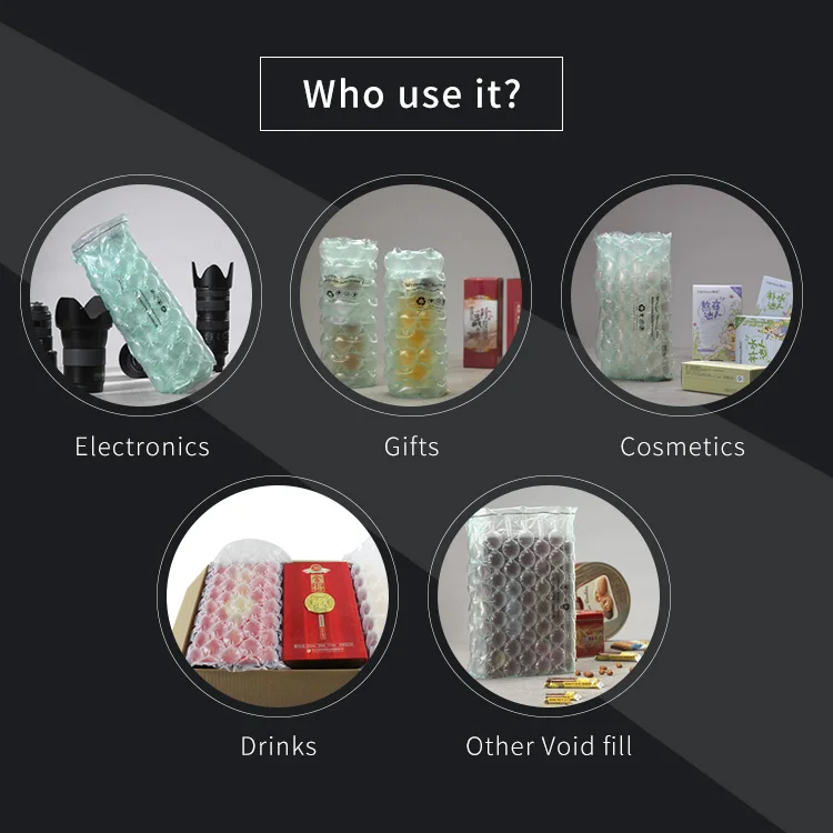 Wholesale Protective MINI AIR factory direct inflatable bubble  cushioning wrap film rolls