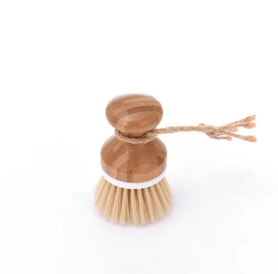 Eco Friendly Washing Wood Dish Brush Handle Vegetable Fruit Bamboo Cleaning Brush for Kitchen