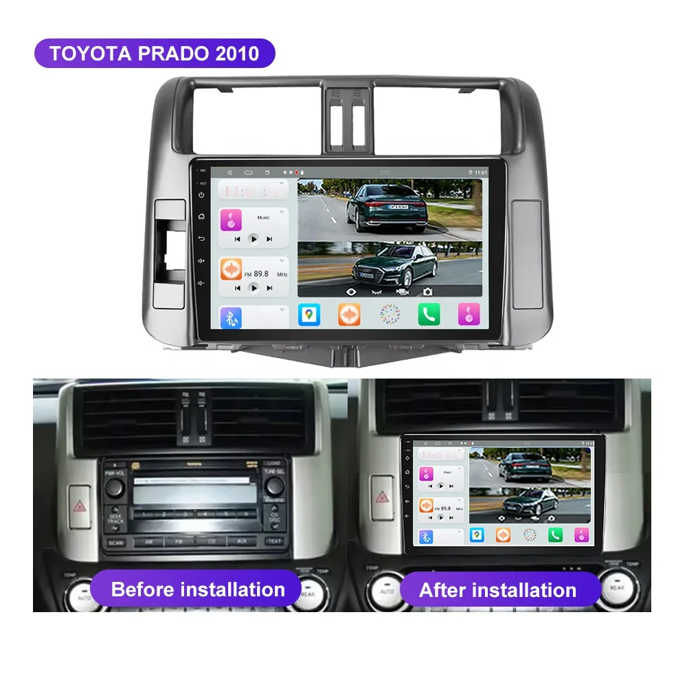 Jmance New Product Car DVD Player Android Car Audio Android Auto Carplay Touch Screen Car Radio Stereo for TOYOTA PRADO 2010