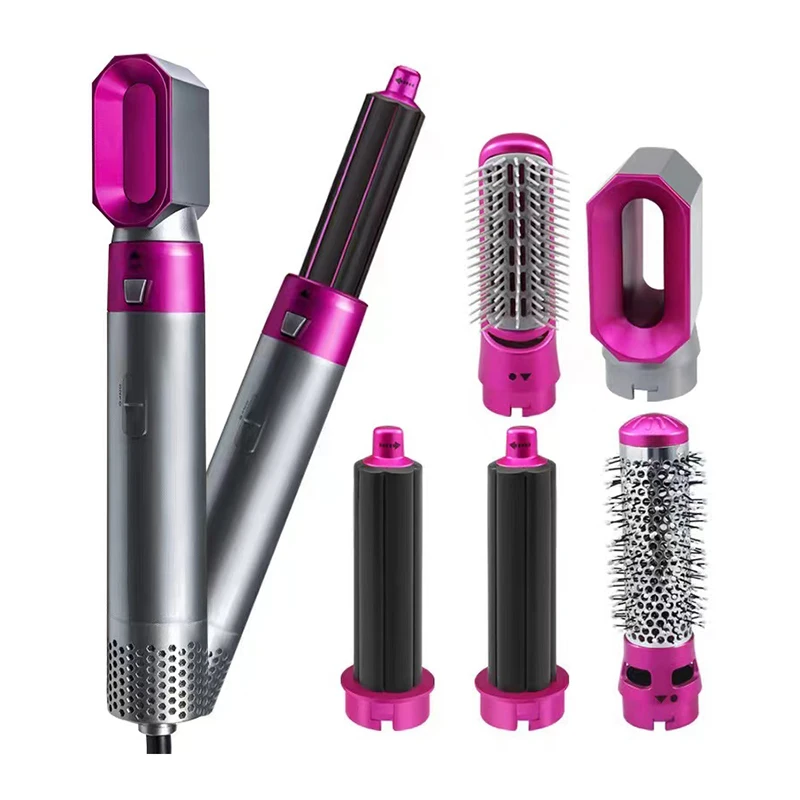 One Step Negative Ion Volumizer Volume Hair Styler Hot Air Brush Blow Hair Curling Straightener 5 In 1  Hair Dryer Brush