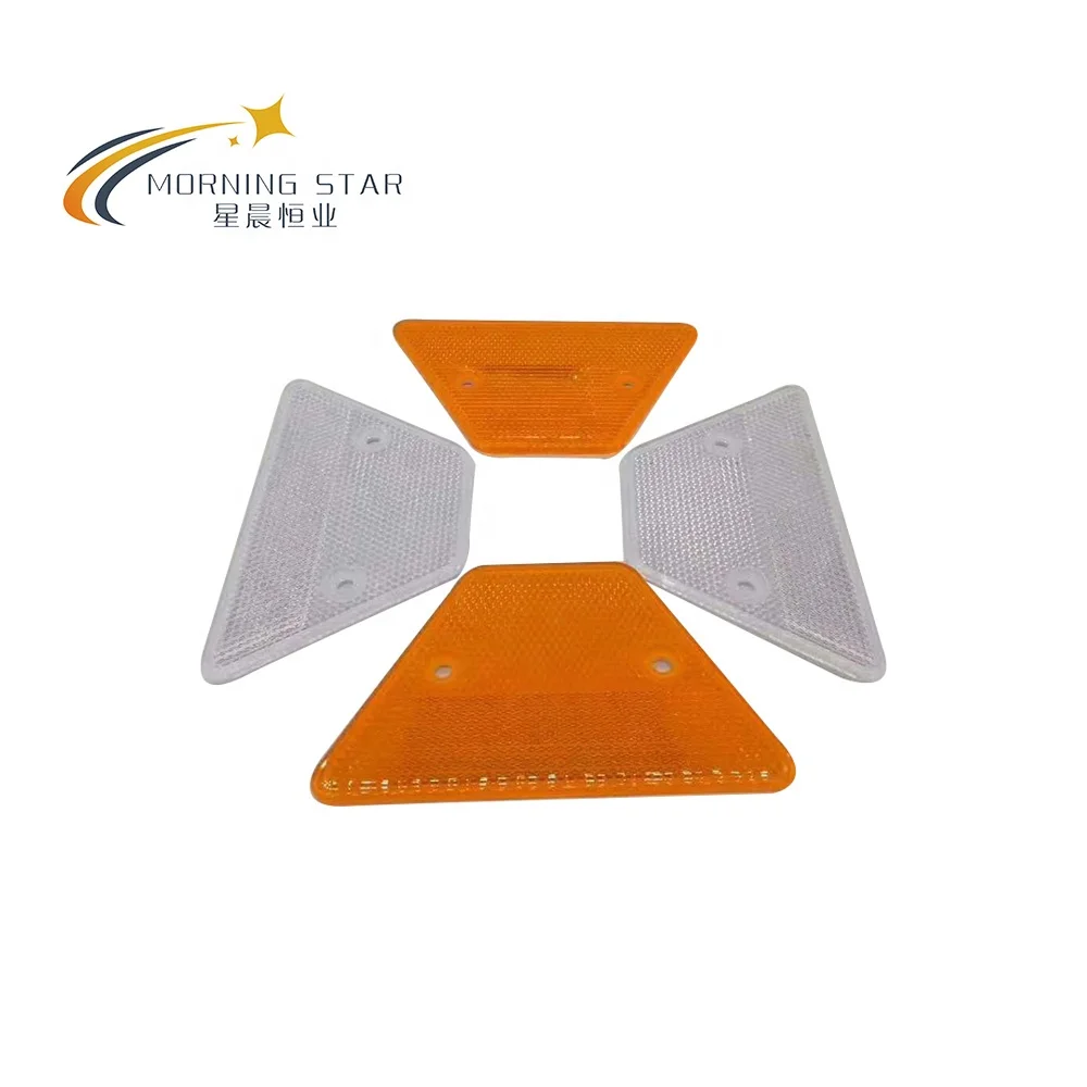 Traffic Safety Highway Driveway Guardrail Reflective Warning Trapezoid Road Guide Sign Delineators Guardrail Marker Reflectors P